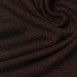 Dark Brown Heathered-Marl Rib Knit, Polyester — photo 1