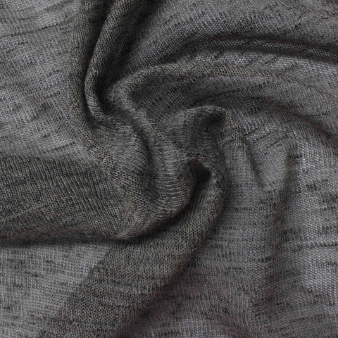 Grey Marl Jersey Knit, Polyester, 84 gsm