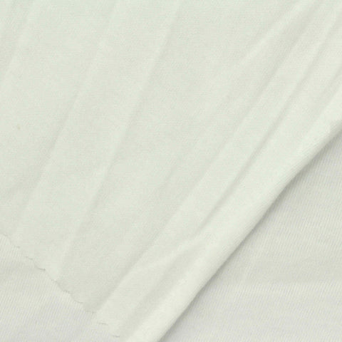 Cotton Polyester Jersey Knit Fabric, 140 gsm, 160 cm — White