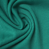Polyester Stretch Rib Knit Fabric, 270 gsm, 124 cm — Green, ref EF-260942 — photo 1