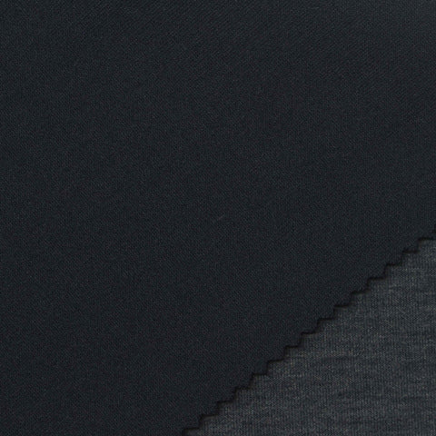 Dark Grey Marl Scuba Knit, Polyester, 310 gsm, 175 cm