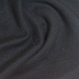 Linen Cotton Scuba Knit Fabric, 332 gsm, 150 cm — Black — photo 1
