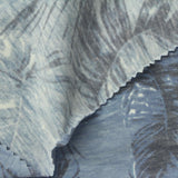 Dark Blue Abstract Jersey Knit, Poly-Cotton — photo 1