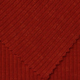 Viscose Polyester Stretch Rib Knit Fabric, 275 gsm — Red — photo 1