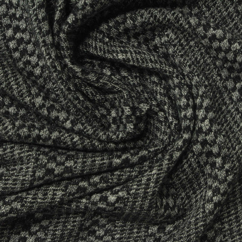 Black Squares Jacquard, Poly-Cotton