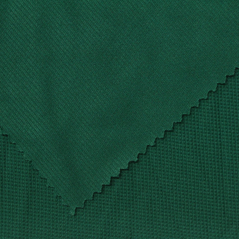 100% Polyester Waffle Knit Fabric, 200 gsm — Green