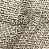 Black Chevron Chunky Knit, Polyester, 133 gsm — photo 1