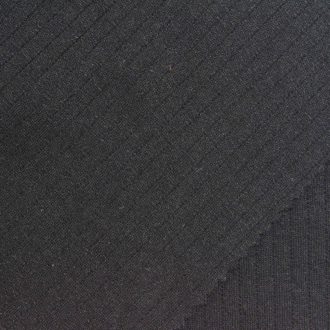 Jacquard Polyester Viscose Stretch Knit Fabric, 340 gsm, 170 cm — Grey
