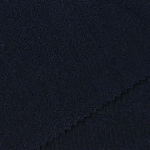 Cotton Polyester Scuba Knit Fabric, 310 gsm, 175 cm — Navy, ref EF-273533