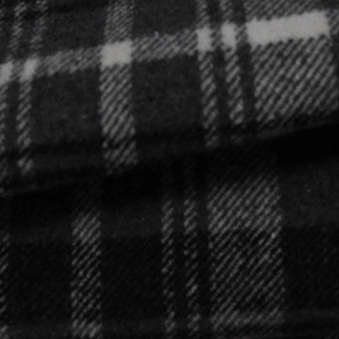 Dark Grey Plaid Woven, Polyester, 370 gsm
