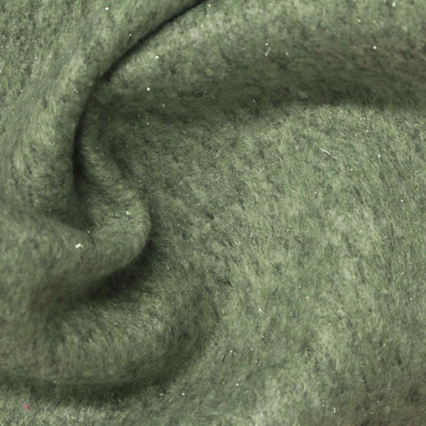 Green Marl Chunky Knit, Poly-Viscose, 390 gsm