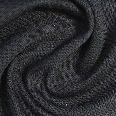 Polyester Viscose Scuba Knit Fabric, 220 gsm, 175 cm — Navy