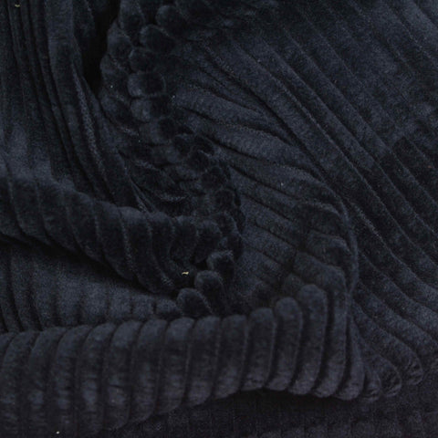100% Cotton Corduroy Fabric, 330 gsm — Navy