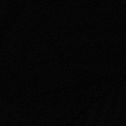 Polyester Stretch Linen-Look Fabric, 215 gsm, 160 cm — Black