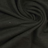 Brushed Polyester Stretch Milk Silk Knit Fabric, 180 gsm, 180 cm — Black — photo 1