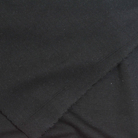 Tencel Lyocell Stretch Jersey Knit Fabric, 260 gsm, 155 cm — Black, ref EF-263146