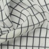 Grey Check Chiffon, Polyester — photo 1