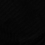 Viscose Polyester Blend Rib Knit Fabric, 190 gsm — Black — photo 1