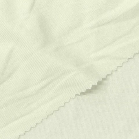 Viscose Stretch Rib Knit Fabric, 185 gsm, 165 cm — Beige