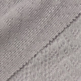 Grey Textured Pointelle Knit, Polyester — photo 1
