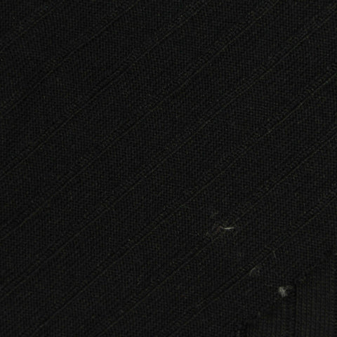 100% Polyester Rib Knit Fabric, 290 gsm, 165 cm — Black