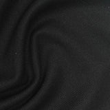 100% Polyester Piqué Knit Fabric, 260 gsm, 167 cm — Black — photo 1