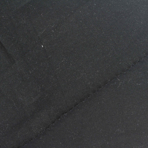 Cotton Stretch Jersey Knit Fabric, 230 gsm, 169 cm — Black