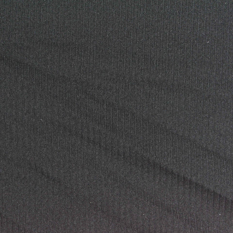 Black Ribbed Rib Knit, Polyester
