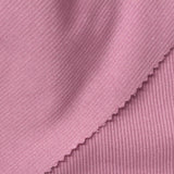 Polyester Cotton Stretch Rib Knit Fabric, 331 gsm, 135 cm — Pink — photo 1