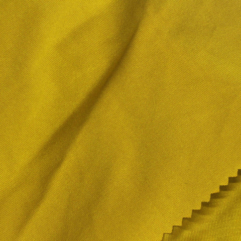 Viscose Polyester Stretch Jersey Knit Fabric, 220 gsm, 170 cm — Yellow, ref EF-273428
