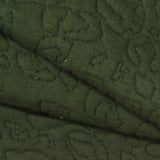 Dark Green Tone-on-Tone Jacquard, Poly-Cotton, 420 gsm — photo 1