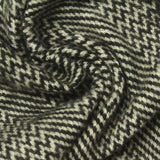 Black Zigzag Chunky Knit, Polyester, 340 gsm — photo 1