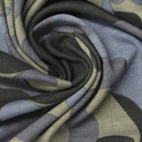 Grey Camo Knit, Viscose — photo 1