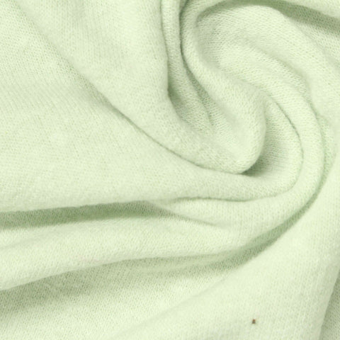 Polyester Cotton Blend Stretch French Terry Fabric, 250 gsm — Green