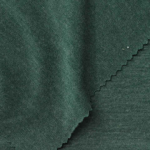Heather Green Marl Jersey Knit, Poly-Viscose
