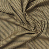 Jacquard Polyester Stretch Knit Fabric, 180 gsm, 160 cm — Khaki — photo 1