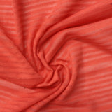 Orange Horizontal-Stripe Chunky Knit, Poly-Viscose — photo 1