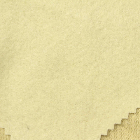 Brushed Polyester French Terry Fabric, 280 gsm, 160 cm — Khaki
