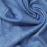 Viscose Stretch Rib Knit Fabric, 215 gsm, 150 cm — Blue — photo 1