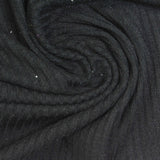 Polyester Stretch Rib Knit Fabric, 277 gsm, 140 cm — Grey — photo 1