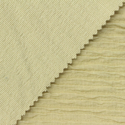 Light Yellow Textured Crepe, Polyester