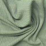 Viscose Stretch Rib Knit Fabric, 220 gsm, 140 cm — Green, ref EF-269526 — photo 1