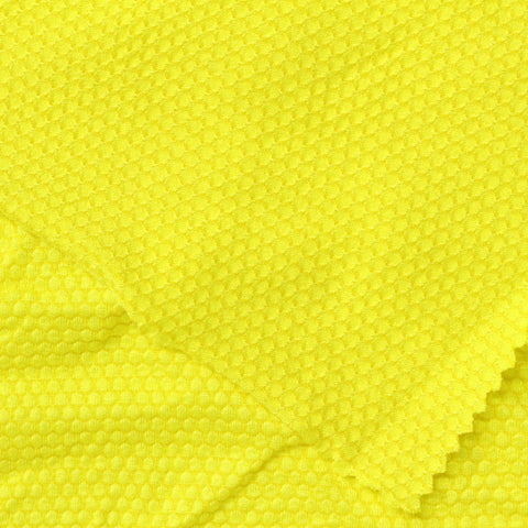 Jacquard Cotton Knit Fabric, 150 gsm, 156 cm — Yellow