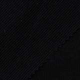 Cotton Polyester Stretch Rib Knit Fabric, 305 gsm — Black — photo 1