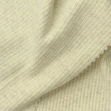 Light Beige Heather Rib Knit, Cotton — photo 1