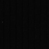 Polyester Viscose Stretch Rib Knit Fabric, 215 gsm, 150 cm — Black — photo 1