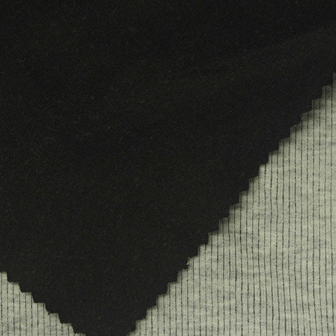 Polyester Cotton Stretch Scuba Knit Fabric, 380 gsm, 155 cm — Khaki