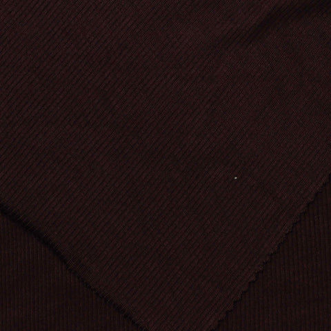 Dark Brown Rib Knit, Viscose