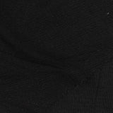 Polyester Viscose Stretch Crepe Fabric, 140 gsm, 140 cm — Black — photo 1