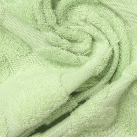 Green Tone-on-Tone Jacquard, Cotton-Poly